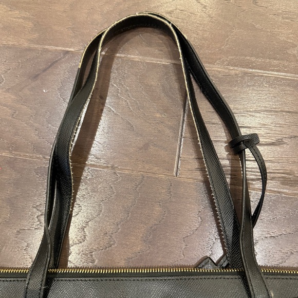 Michael Kors Maddie Medium Black Crossgrain Leather Tote – Gently Used - Picture 14 of 14